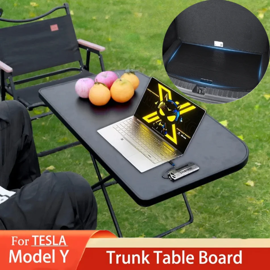 For Tesla Model 3 Highland Model Y 2021-2025 Portable Trunk Picnic Table Folding Outdoor Rest Camping Board Car Accessories