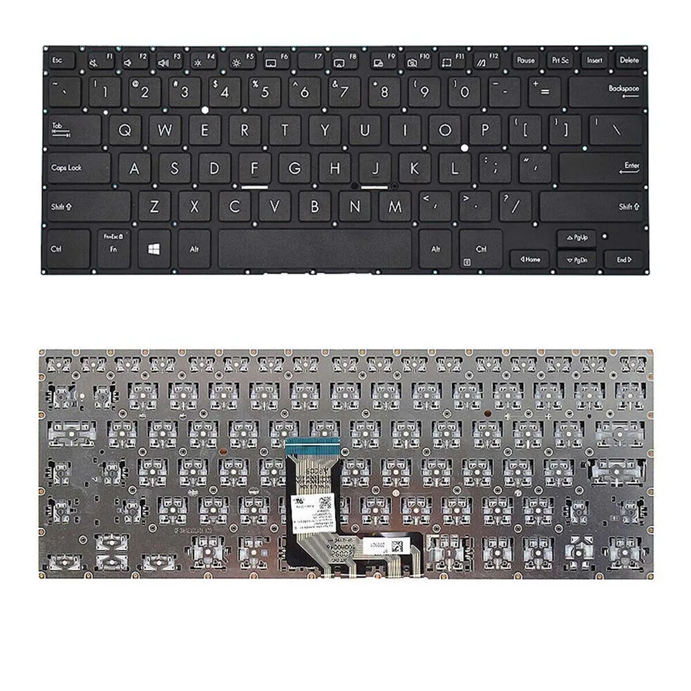 

US No Backlit Laptop Keyboard For ASUS ExpertBook B1-B1400 P3350C Black