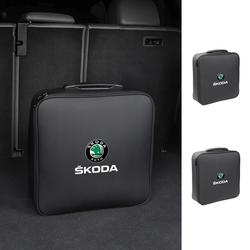 

EV Car Charging Cable Storage Box Electric Vehicle Charger Cables Carry Bag For Skoda Octavia PRO Kodiaq Elroq Kylaq Kamiq
