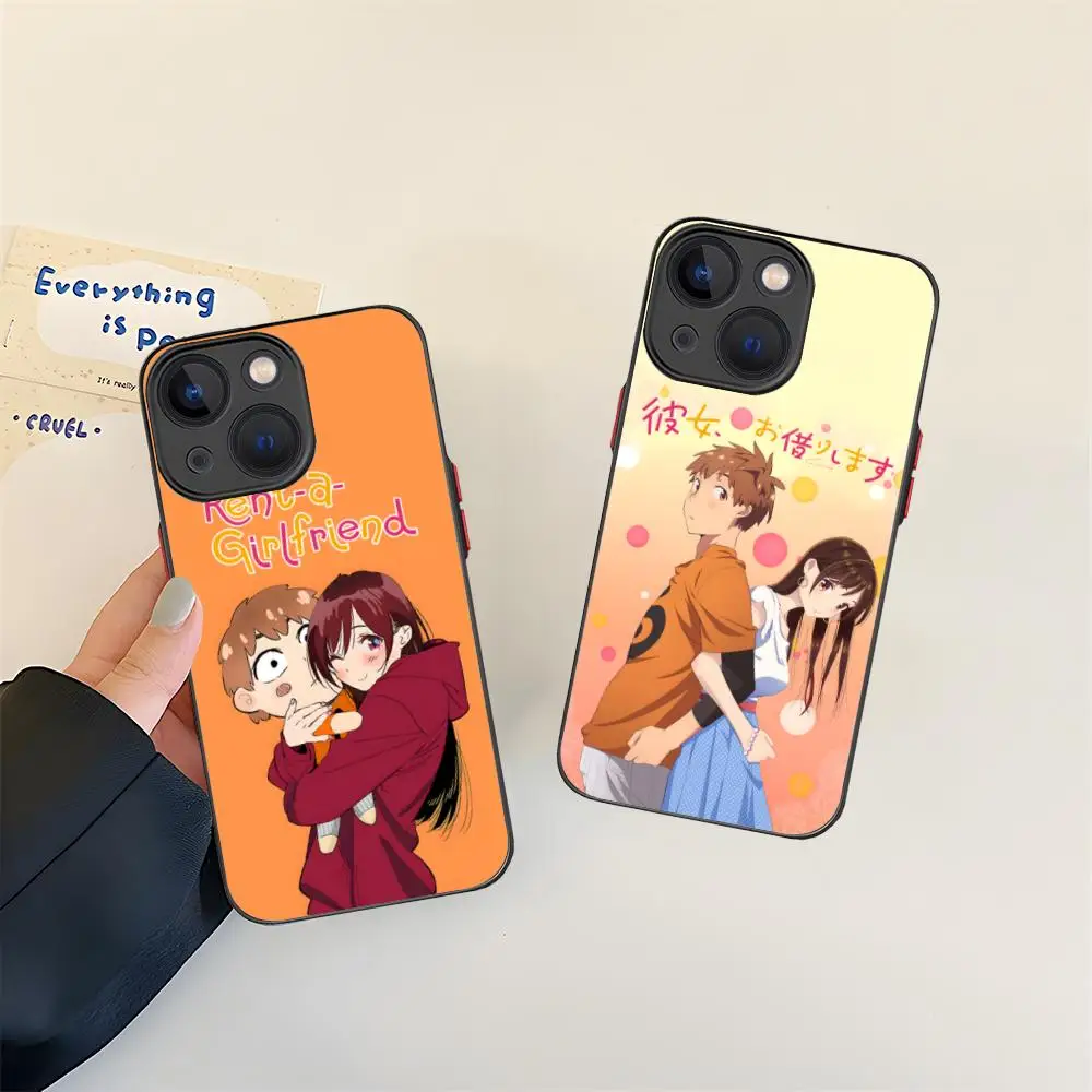 

Anime Rent Girlfriend Phone Case for iPhone 16 15 14 13 12 11 X XR XS 8 7 Pro Max Plus Mini Colour Printing Silicone Luxury