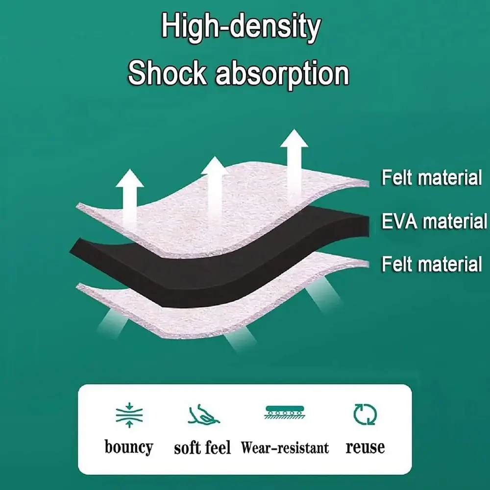 Replacement Reduce Noise Felt Chair Leg Pad Anti-Sliding Prevent Scratch Furniture Wheel Stoppers Couch Floor Protector