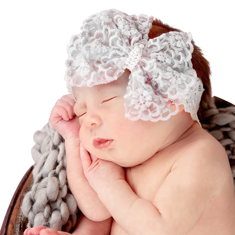 Baby Lace Ribbon Bow Headband DIY Jewelry Hair Accessories