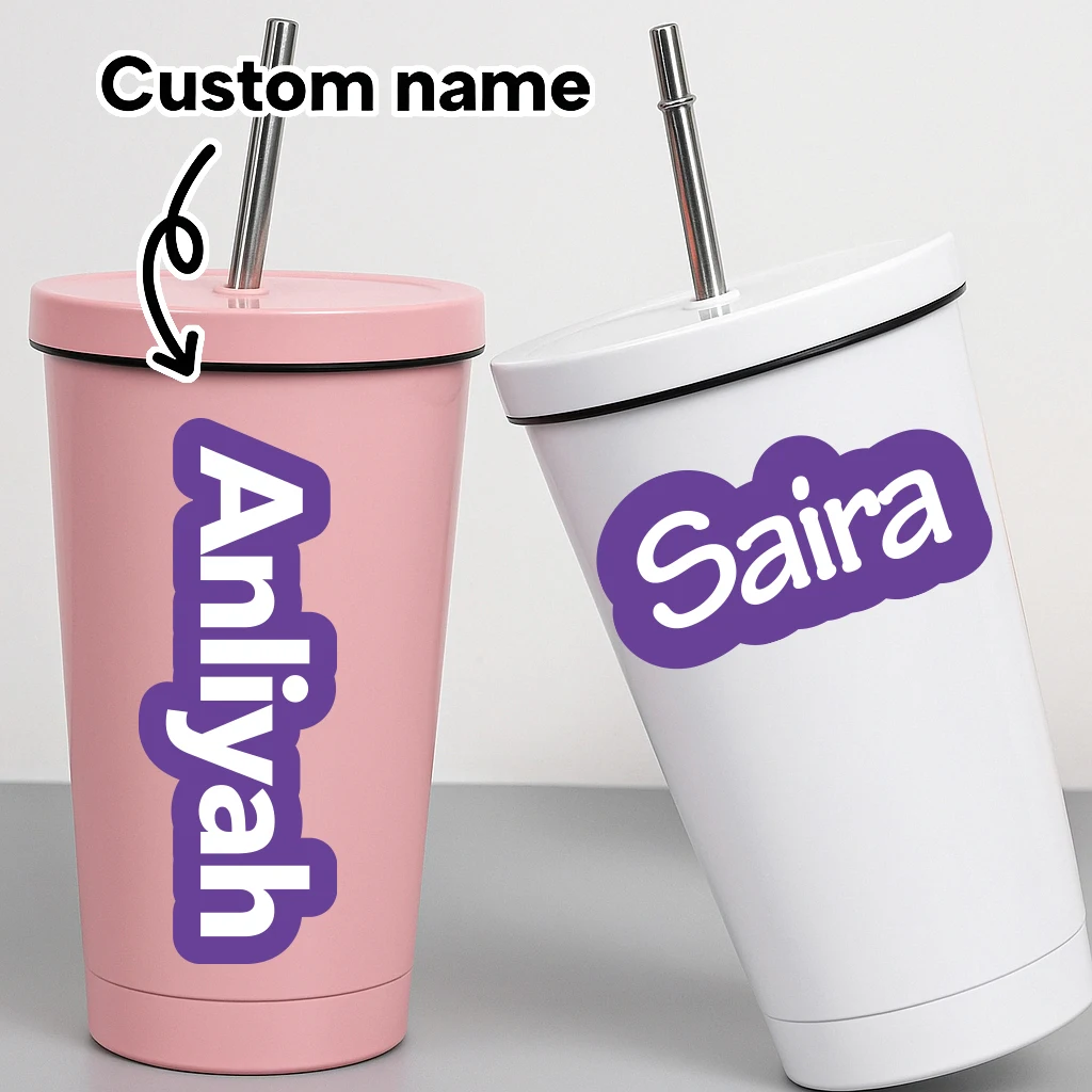 

2 Sheets 12pcs Custom Name Stickers for Kids and Adults, Personalized Labels, Ideal for School, Bottles, and Gifts,Easy to Apply