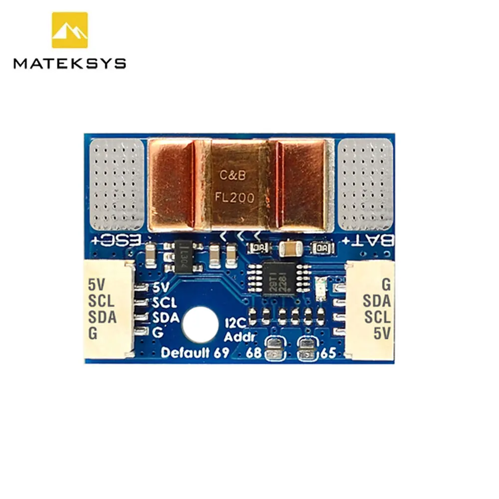

MATEK Mateksys I2C-INA-BM ULTRA-PRECISE I2C POWER MONITOR for RC FPV Drone