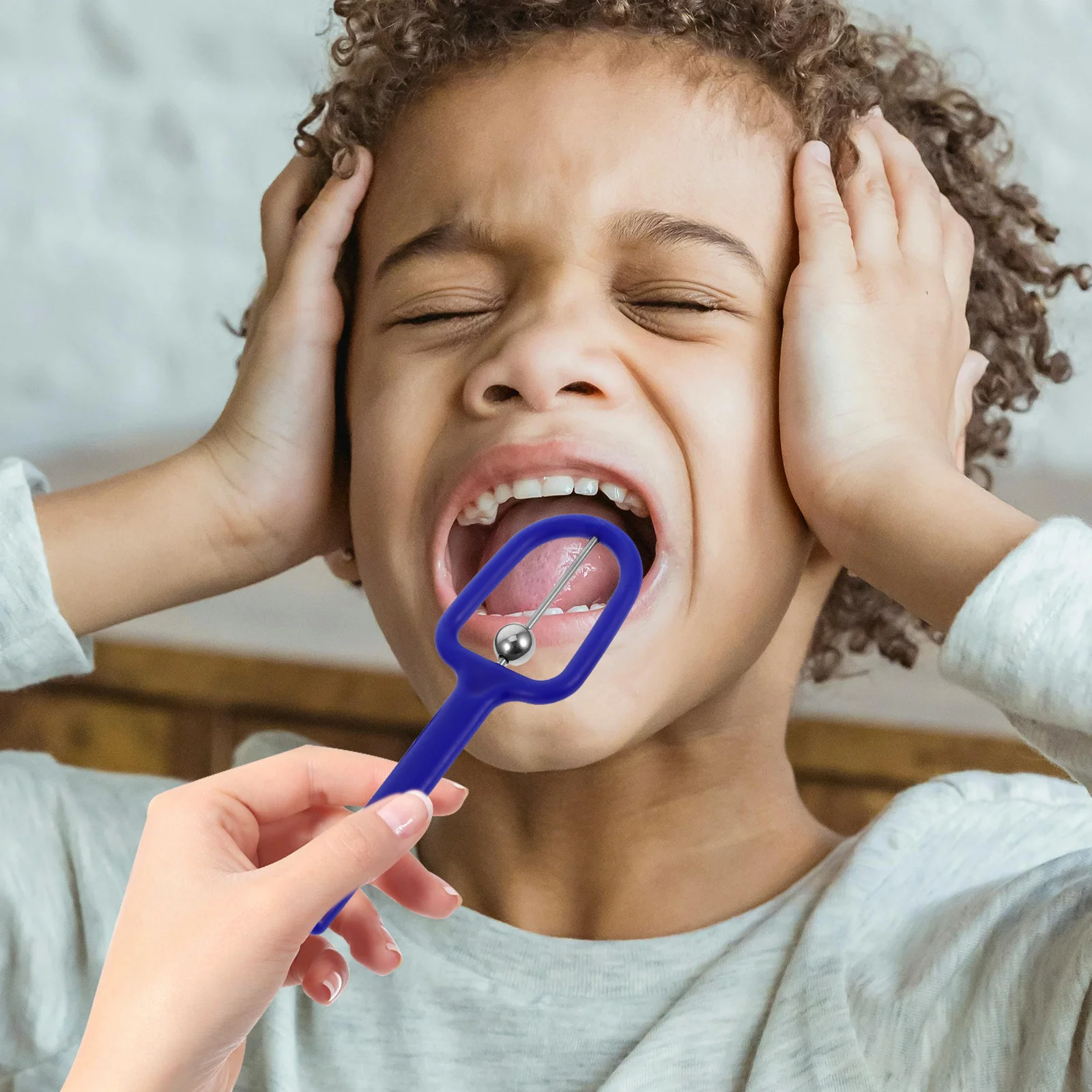 

4pcs Tongue Tip Training Tool Stainless Steel Plastic Oral Muscle Exerciser For Speech Therapy Tongue Flexibility Exercise