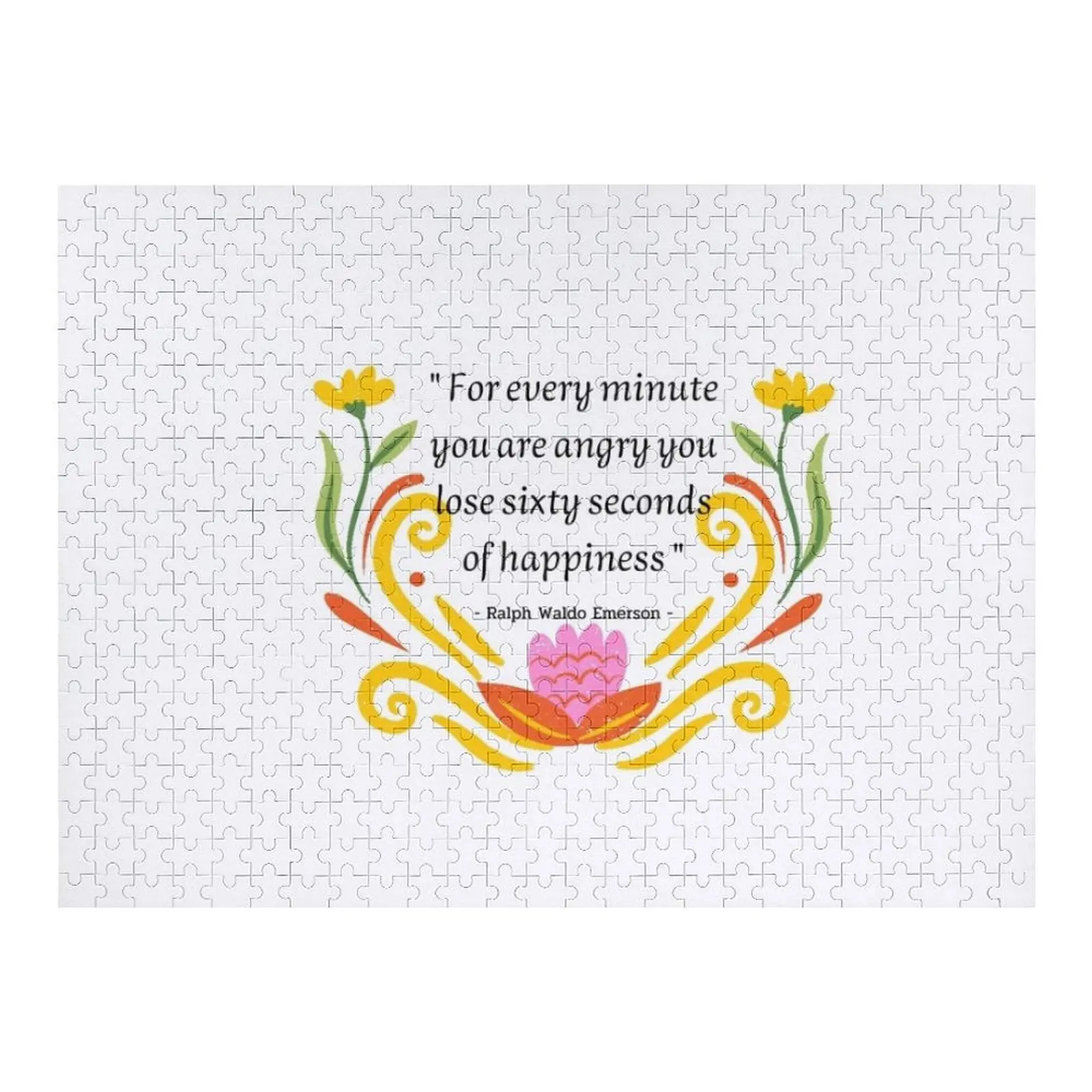 

Для каждого минуты, вы злого, вы похудеть шестидесят секунды счастья. Пазл Масштаб Моторы Пазл