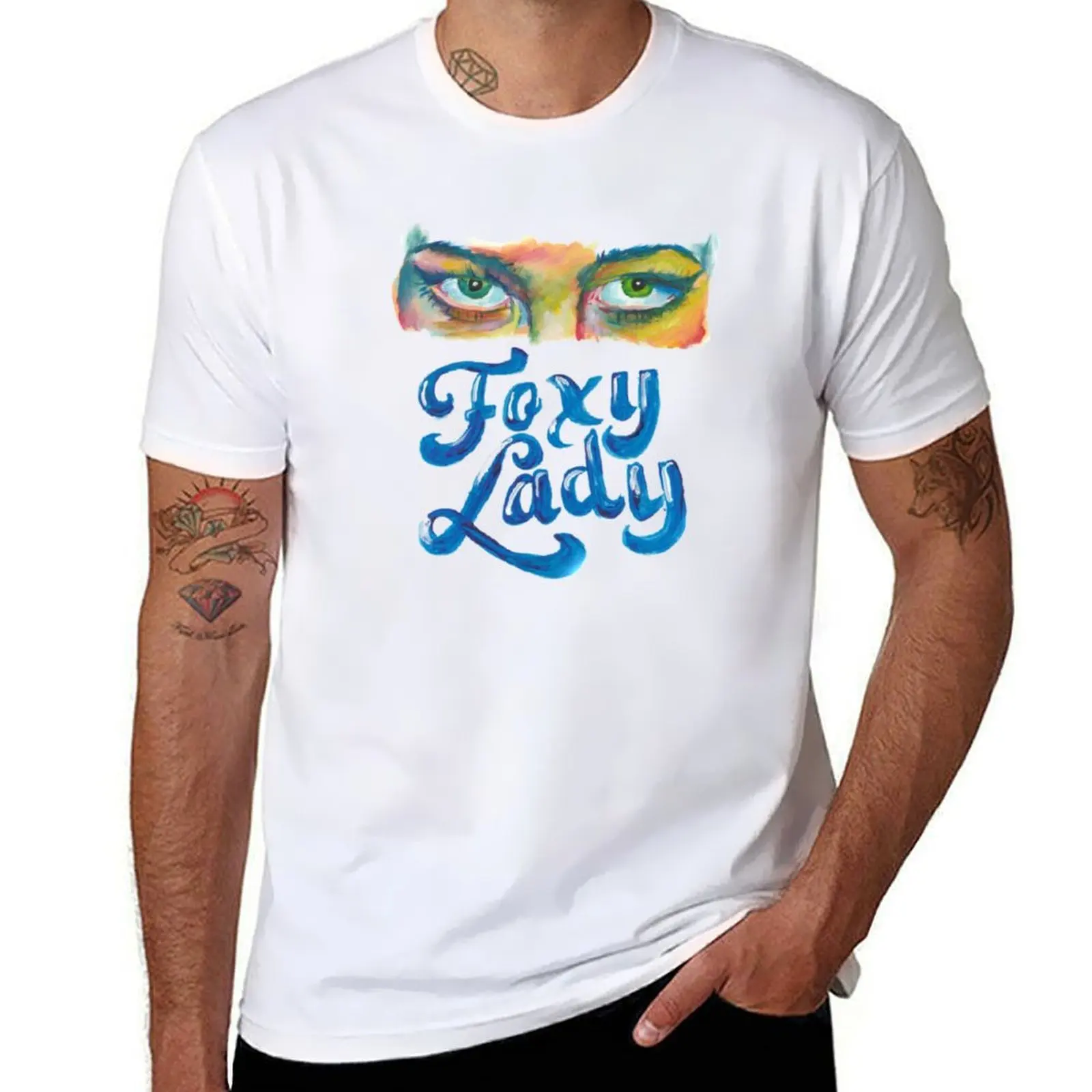 تي شيرت Foxy Lady تي شيرت g man تي شيرت للرجال تي شيرت قطني