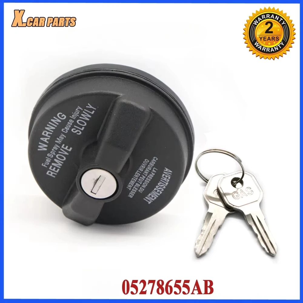 Car Fuel Tank Locking GAS Fuel Cap with 2 keys 05278655AB For Dodge Durango Charger Avenger Jeep Wrangler Liberty Chrysler 200