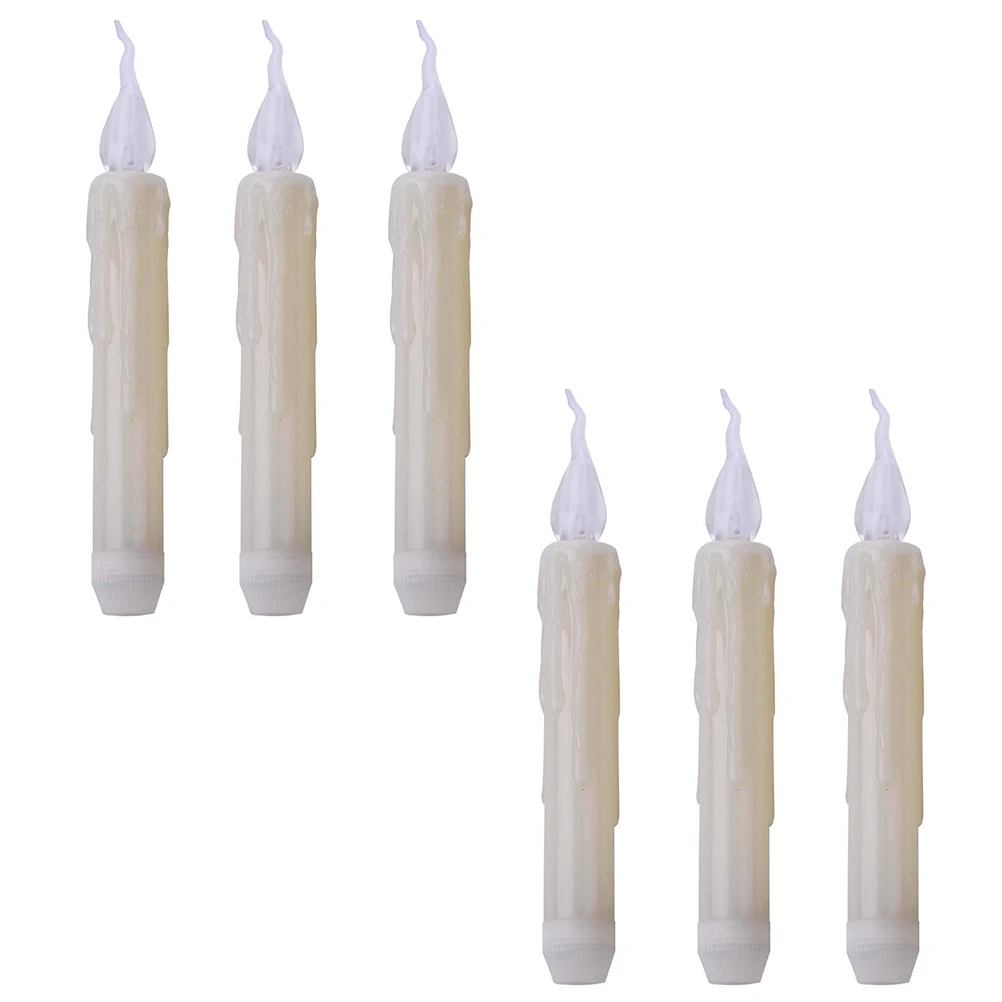 

6pcs Led Electronic Night Light Luminous Christmas Decorations Desktop Lamp Xmas Party Supplies Home Bedroom Bar Gift