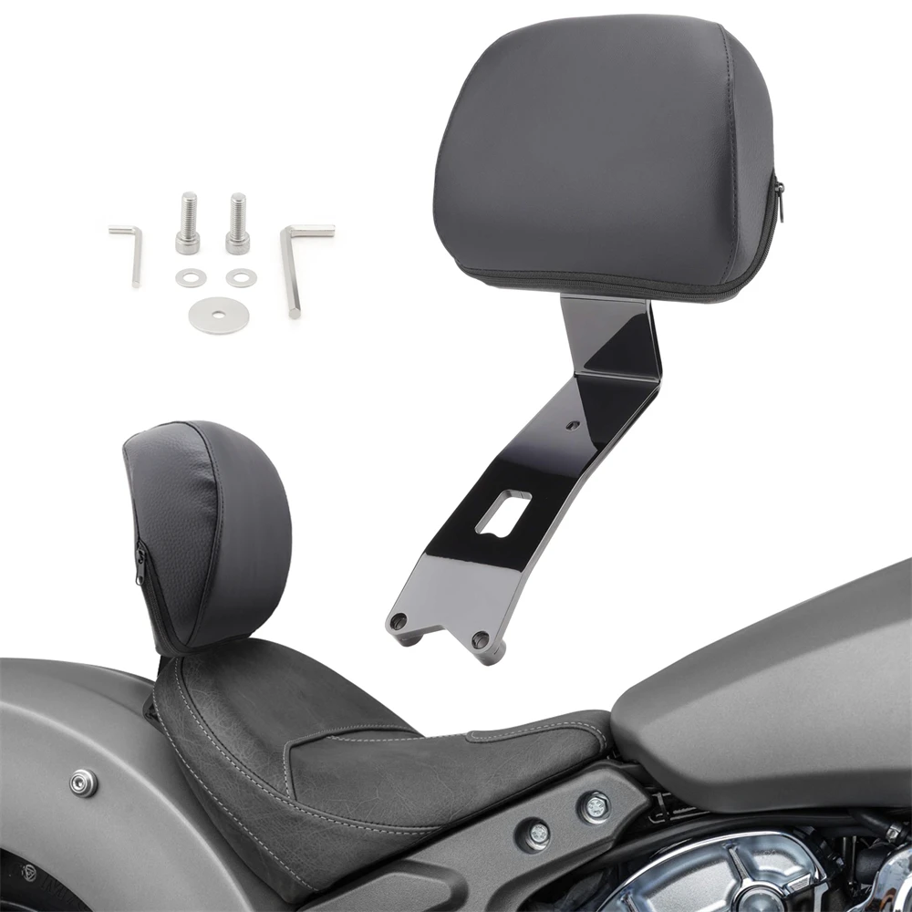 

Motorcycle Driver Rider Backrest Pad Backpad for Indian Scout Sixty Bobber Classic Solo Seat 2025-up