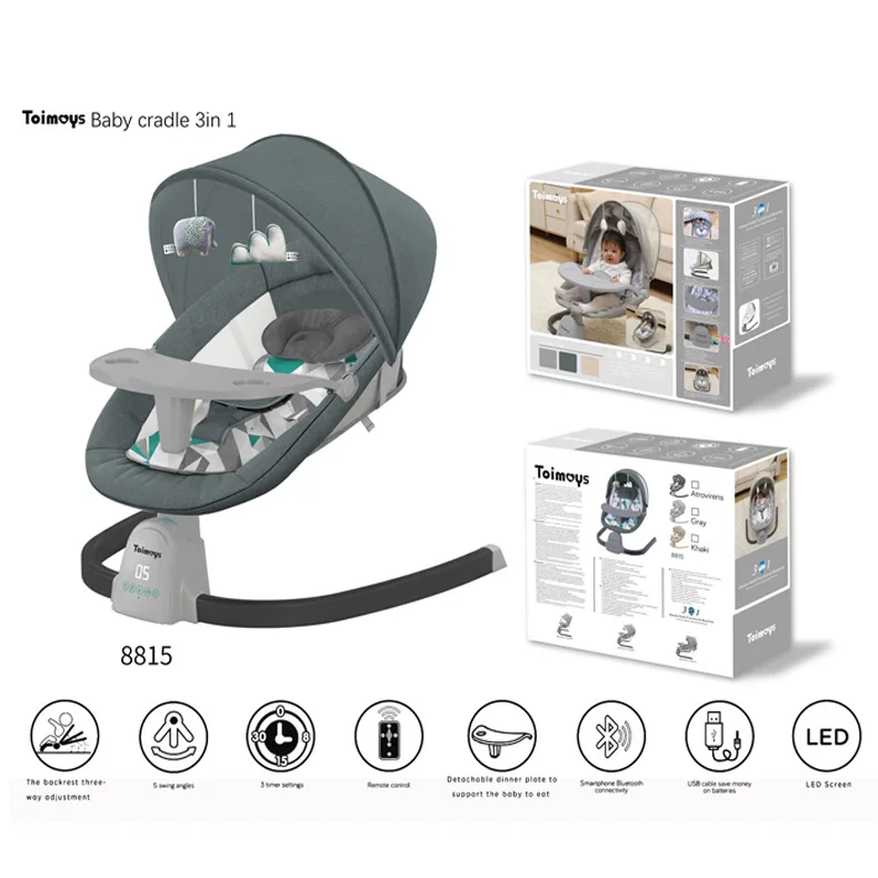 

Baby rocking chair, baby lounge chair with baby, newborn rocking bed, electric cradle, comfort chair with dining plate