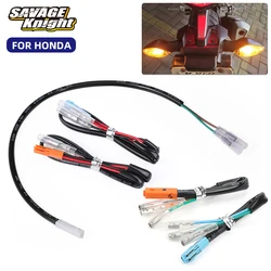 Turn Signal Indicator Wire Connector Plug For Honda NC70 NC750 CBR 500R 650R 650F CRF MSX License Plate Light Harness Adapter