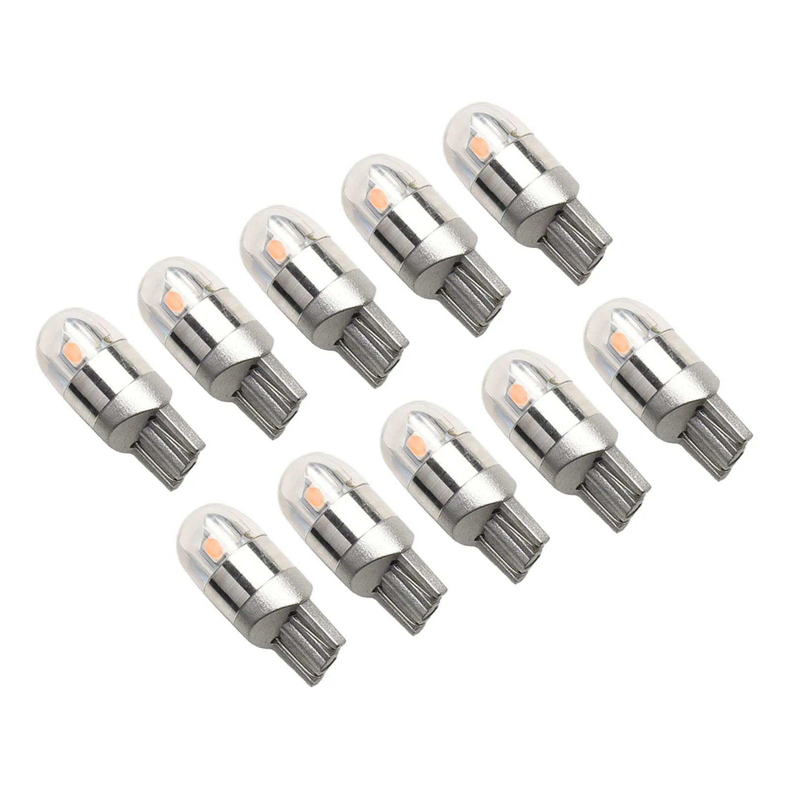 

10x DC 12V-16V 1.5W 360lm 6000k Canbus For T10 194 168 3030 2 LED For S-M-D Purple Car Side Wedge Light Lamp Bulb 25mm*10mm