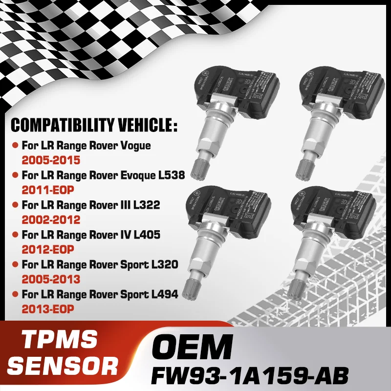 

For Land Rover Range Rover Vogue Range Rover Evoque L538 Range Rover III L322 Range Rover IV L405 Range Rover Sport TPMS Sensor