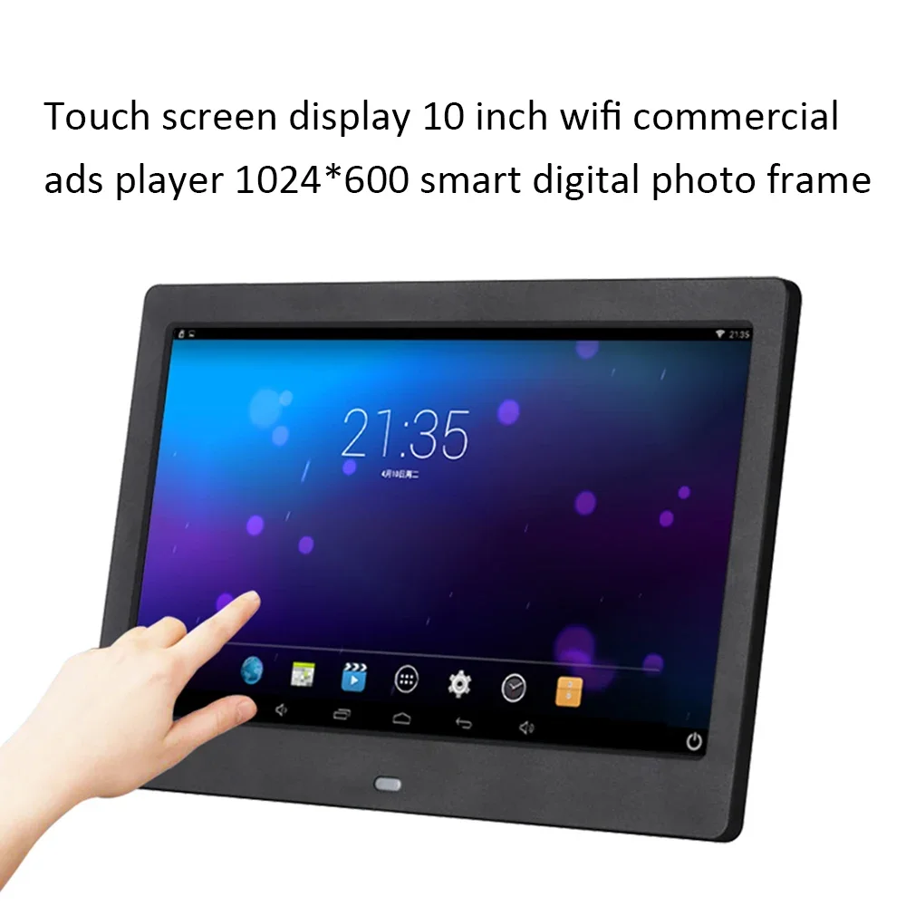 Pantalla táctil de 10 pulgadas, reproductor de anuncios comerciales, WIFI, 1024x600, marco de fotos Digital Android, reproductor de vídeo MP4 inteligente