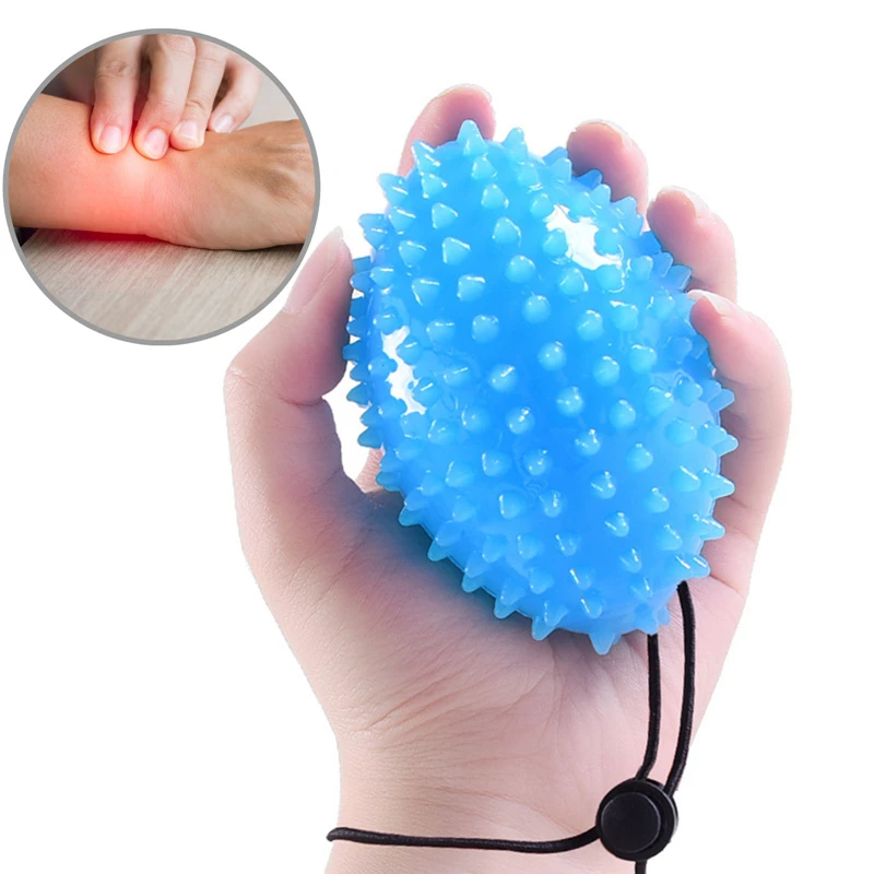 1Pcs 6.5cm Durable PVC Spiky Massage Ball Trigger Point Sport Fitness Hand Foot Pain Relief Plantar Fasciitis Reliever Hedgehog