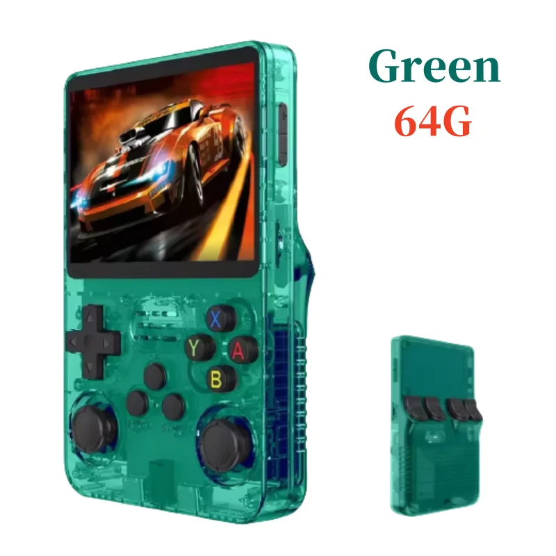 Retro Handheld R36S Video Game Console Linux System 3.5 Inch IPS Screen  Portable Pocket Video Player 64GB 128GB view 6