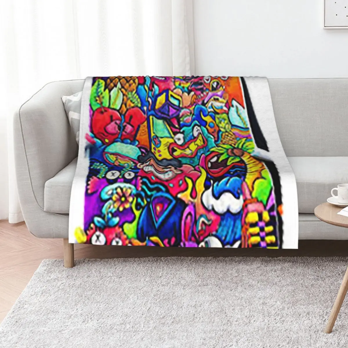 

Doodle Art 18 Throw Blanket Soft Beds anime warm winter Blankets For Sofas Blankets