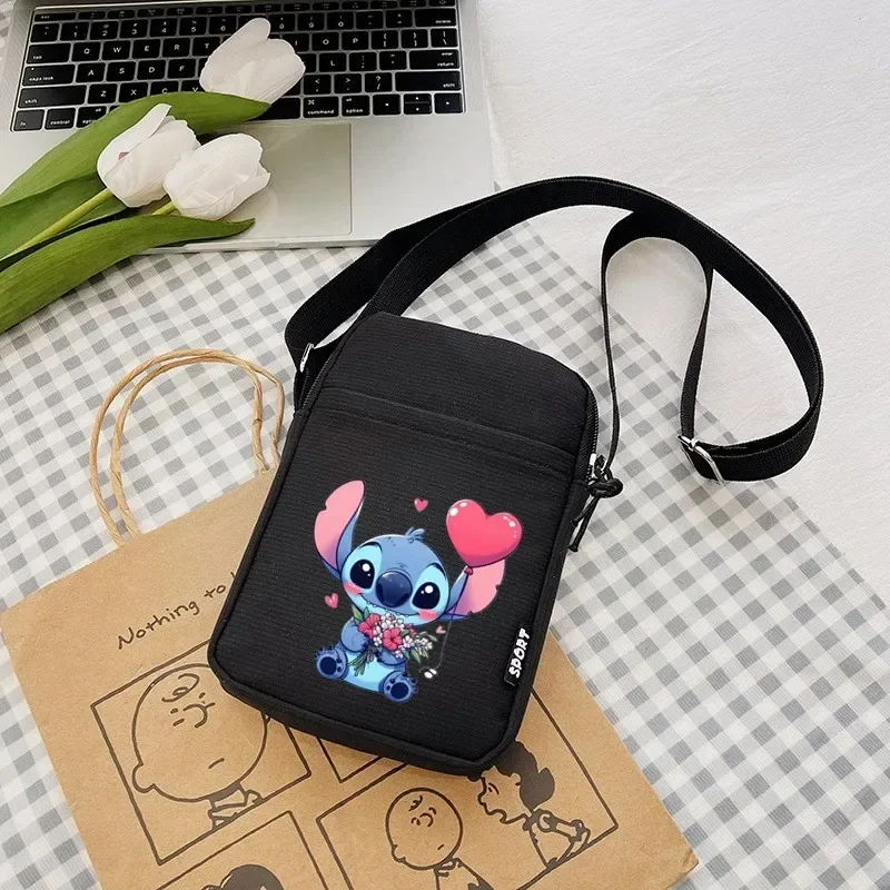 

Stitch cartoon cute small square bag travel shopping crossbody bag gift for friends and family