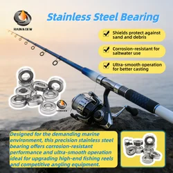 10PCS Stainless Steel SMR74 ABEC-9 4X7X2 4x7x2.5 Ball Bearing 625 605 606 607 693 694 695 696 697 698 699 683 684 687 689 688
