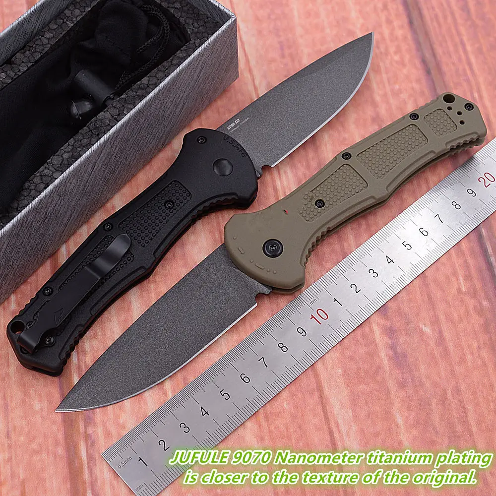 

JUFULE Good Foam Packing Claymore 9070BK 9070 D2 Blade Grivory Handle Camping Hunting Survival Outdoor EDC Pocket Tool Knife