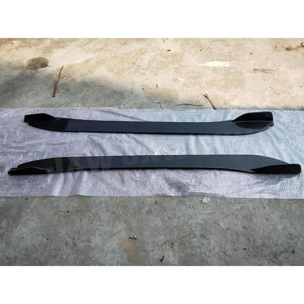 2PCS/Set for Jaguar F Type Coupe 2 Door 2015-2019 Real Carbon Fiber Side Skirts Apron Extension Lip Car Accessories Body Kits