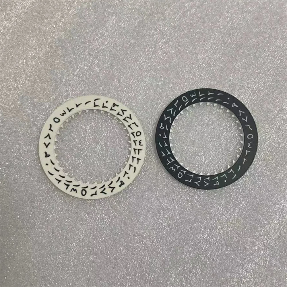 ปฏิทิน Disk สีเขียวส่องสว่างศิลปะคำตัวอักษรปฏิทินสำหรับ NH35/NH36/4R35/4R36นาฬิกาการปรับเปลี่ยนอุปกรณ์เสริม