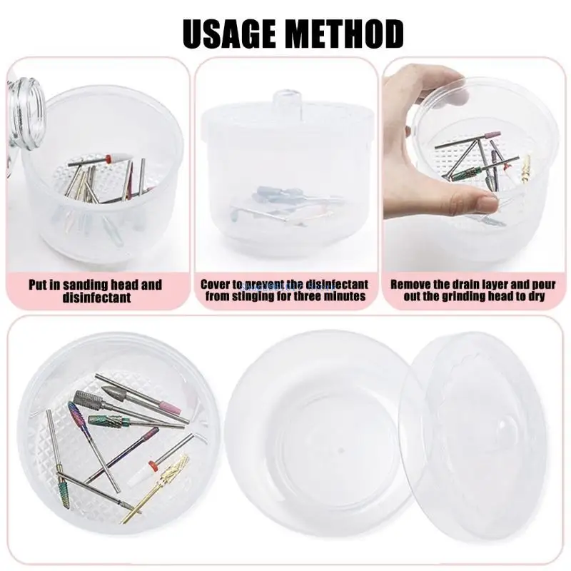 Caja esterilizador herramientas uñas D5BF Desinfectos Caja herramientas uñas Caja uñas Suministros