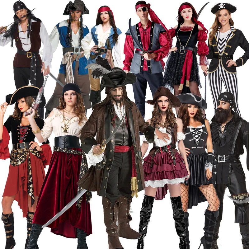 

Карибский пиратский костюм на Хэллоуин Ja Sparrow, одежда для косплея, наряд для выступлений, детская одежда для мероприятий