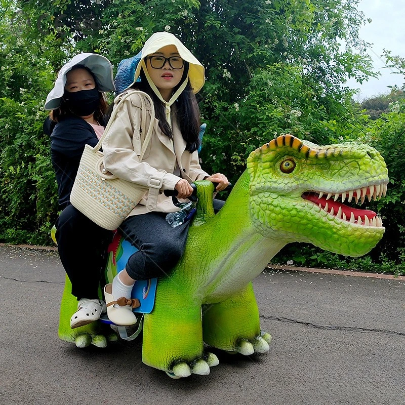 Children's riding dinosaur battery car parent-child interactive trolley dinosaur electric bicycle