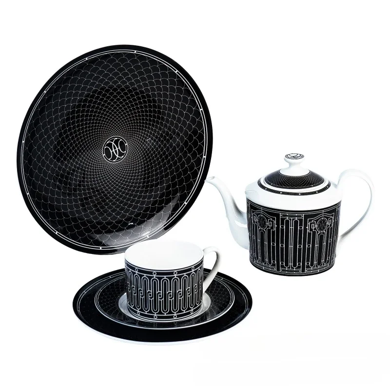 Simple European-Style Tea Set Ceramic Coffee Cup Light Luxury British Afternoon Coffee Cup And Saucer Combination Gift Box view 5