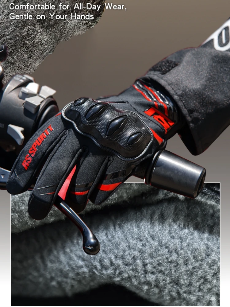 Motorcycle Gear Mens - RS Fleece Lined Autumn Winter Motorcycle