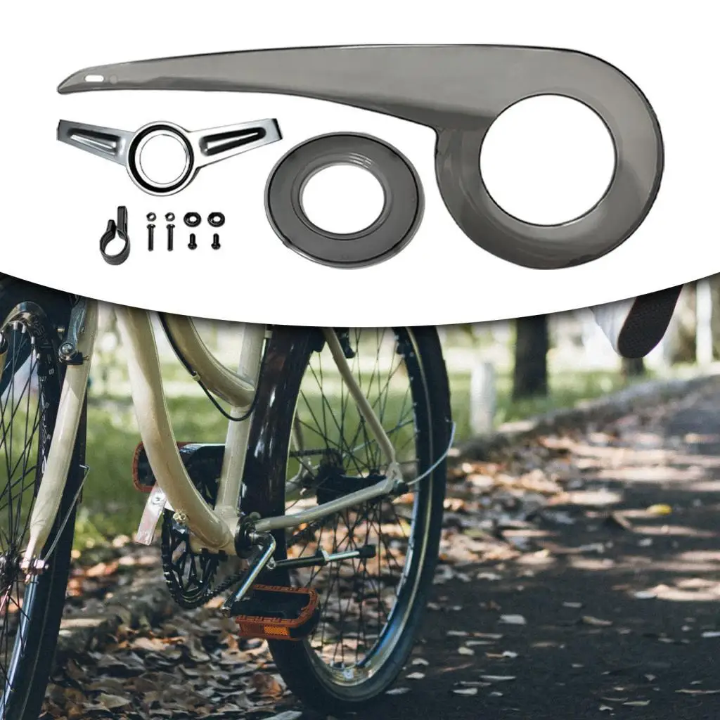 Bike Chain Cover Universal Protective Durable 38-40T Portable Bike Chain Protector for Biking Camping Hiking Riding Accessories