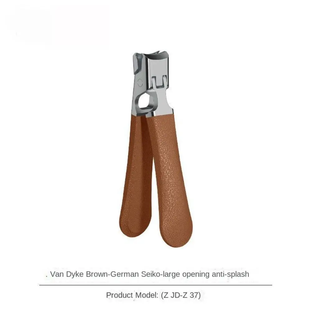 Stainless Anti-Splash Nail Clipper Wide Jaw Opening Ingrown Toenail Nail Clipper Flat Toenail Large Fingernail Cutter