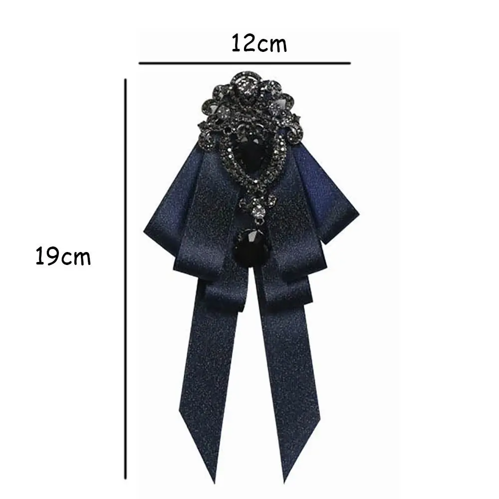 Лента, черная лента со стразами, галстук-бабочка, стразы, кристалл, галстук-бабочка, ткань, художественная лента ручной работы, брошь с бантом