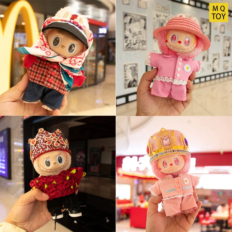 

For Labubu V1 V2 V3 Wacky Mart Series 17cm Diy Gd-Limited Edition Doll Clothes 15/17cm Accessories 1:1 Scale Collectible Toys