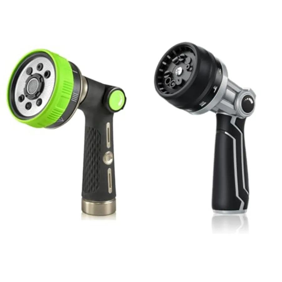 

RAINPOINT Hose Sprayer Nozzle Heavy Duty 8 Spray Patterns Full-Metal Garden Hose Nozzle 10 Spray Patterns