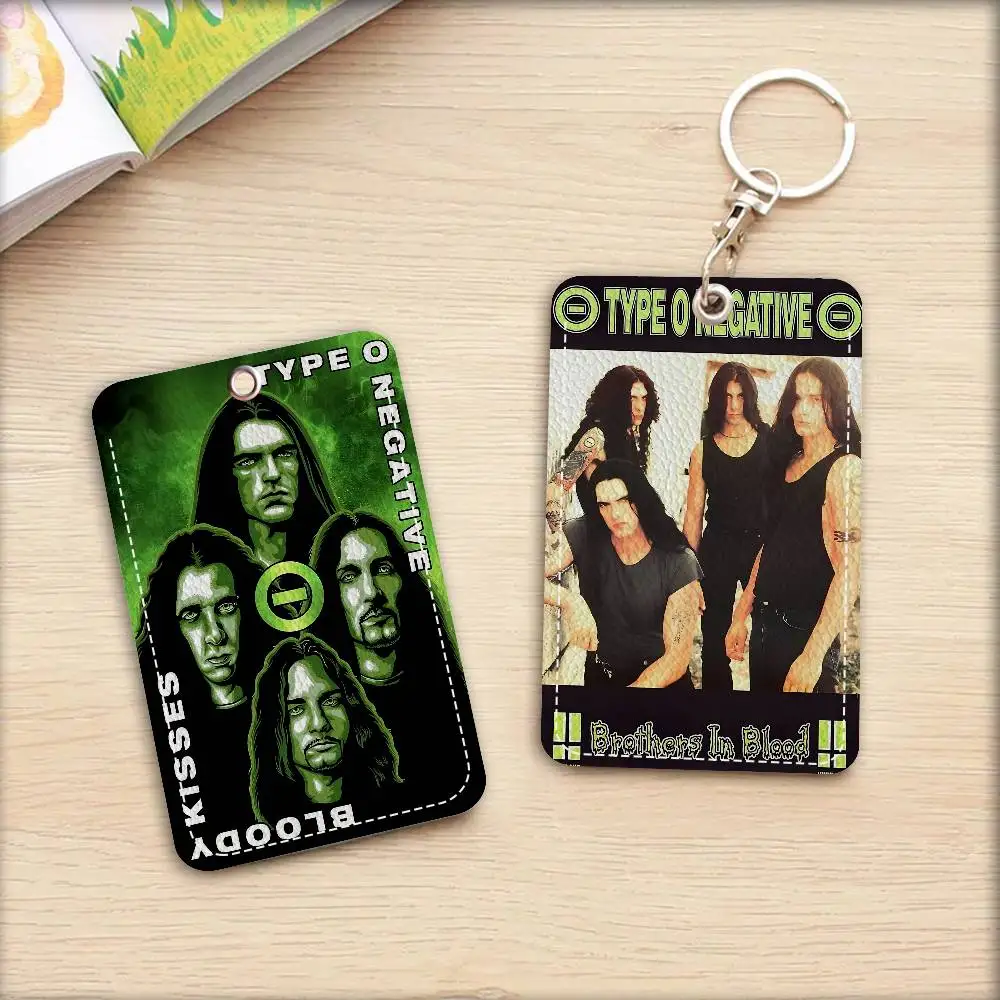 Band T-Type O N-Negative Card Holder Suitable for Bank Business Work Card Holder Credit ID Card Badge Bag Holder Keychain