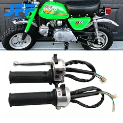 Motorcycle Right and Left Handlebar Switch and 22mm Handle Grips For Honda Z50 Z50A Z50J Z50R Mini Trail Monkey Bike Parts