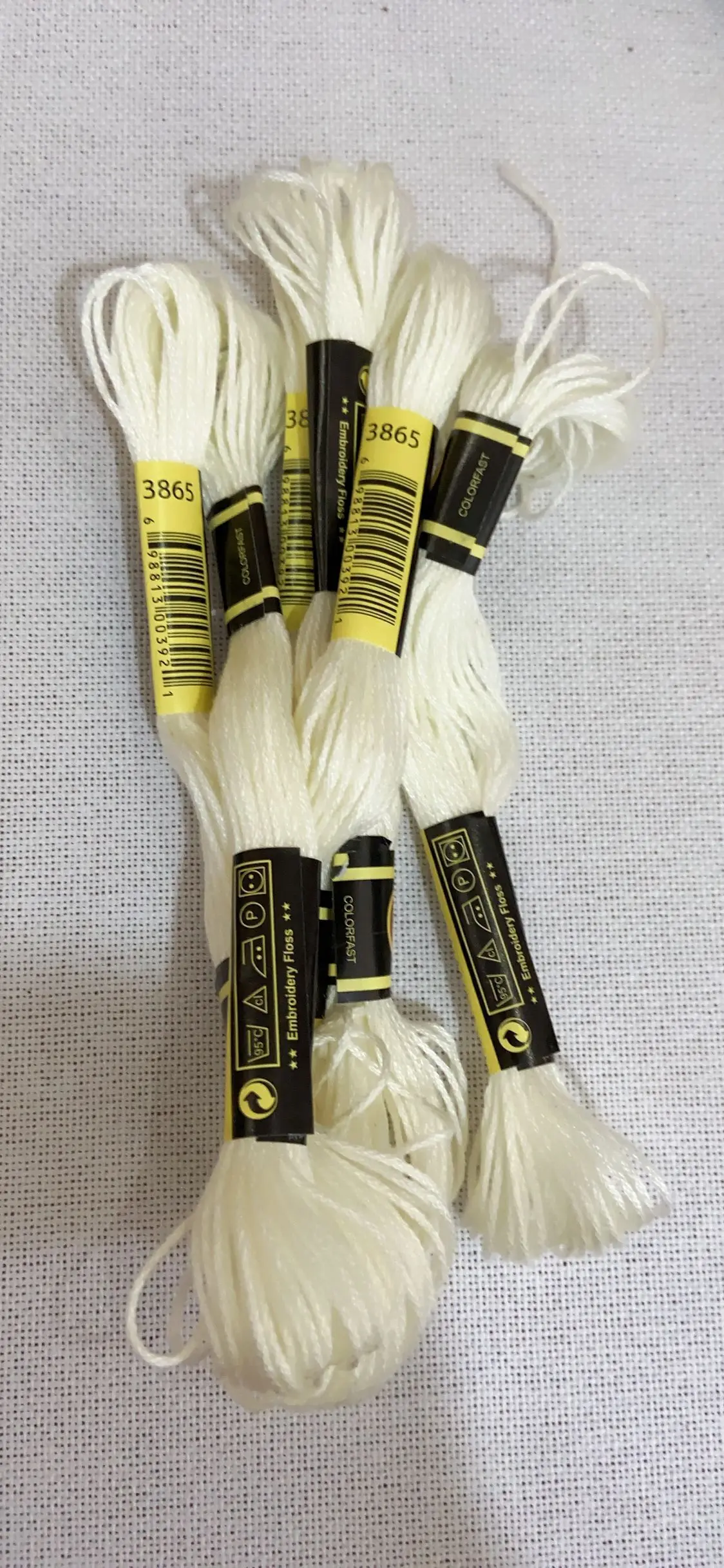 10PCS/COLOR  Set Cross Stitch Thread Embroidery Floss For Beginners DIY Craft Bracelet  Skein No Repeat Rainbow DMC 3865