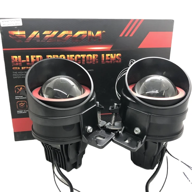 

Factory Price Car Headlight High Low Beam Fog Projector Lens 70W BI LED Fog Lamps