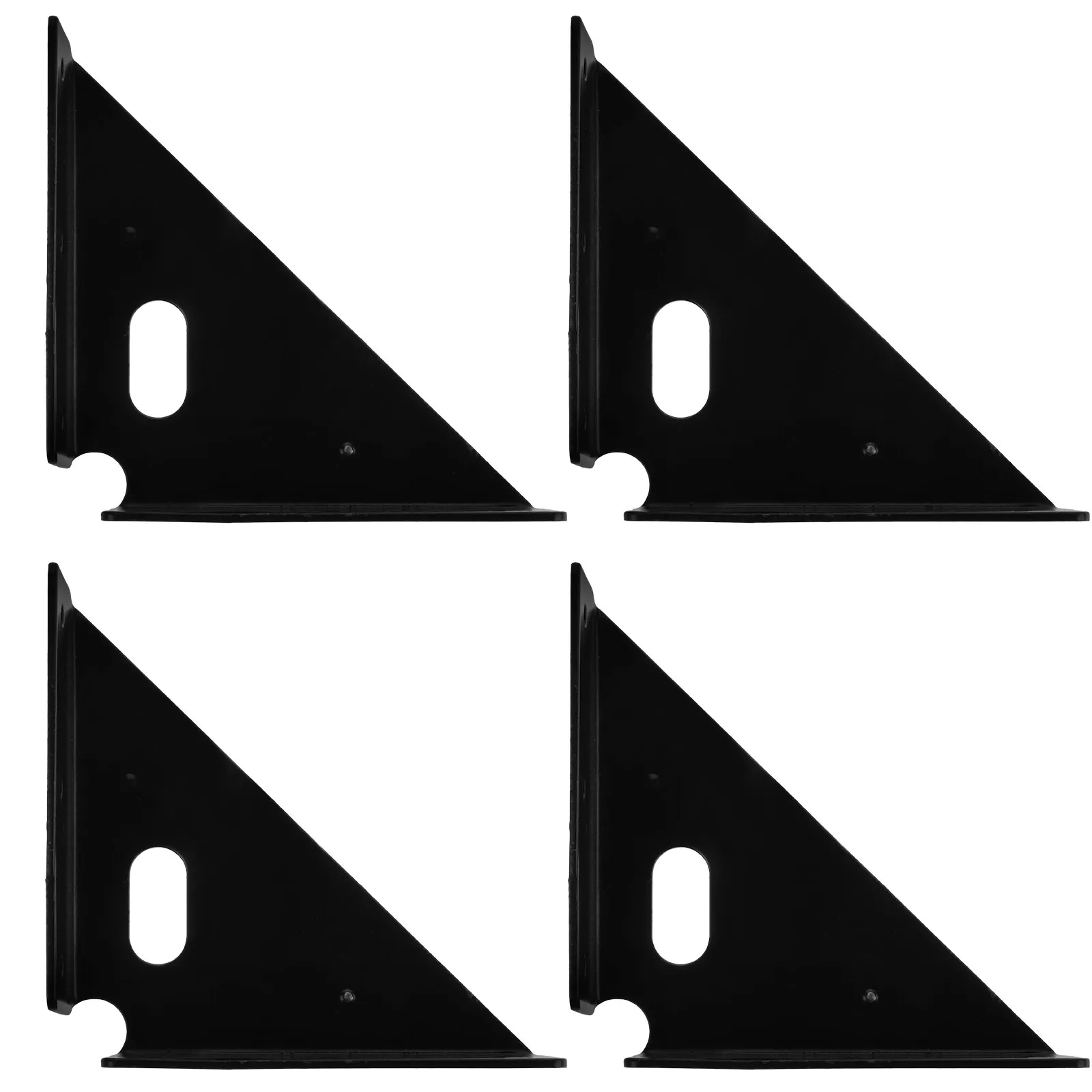 Heavy Duty Stainless Steel Corner Brackets 4 pcs – Thickened Triangle Shelf & Cabinet Support Braces