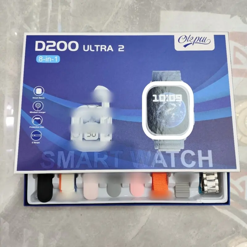 Smart Watch D Series Set D200 Combination Set Wireless Charging Smart Call Bluetooth Watch OKPU