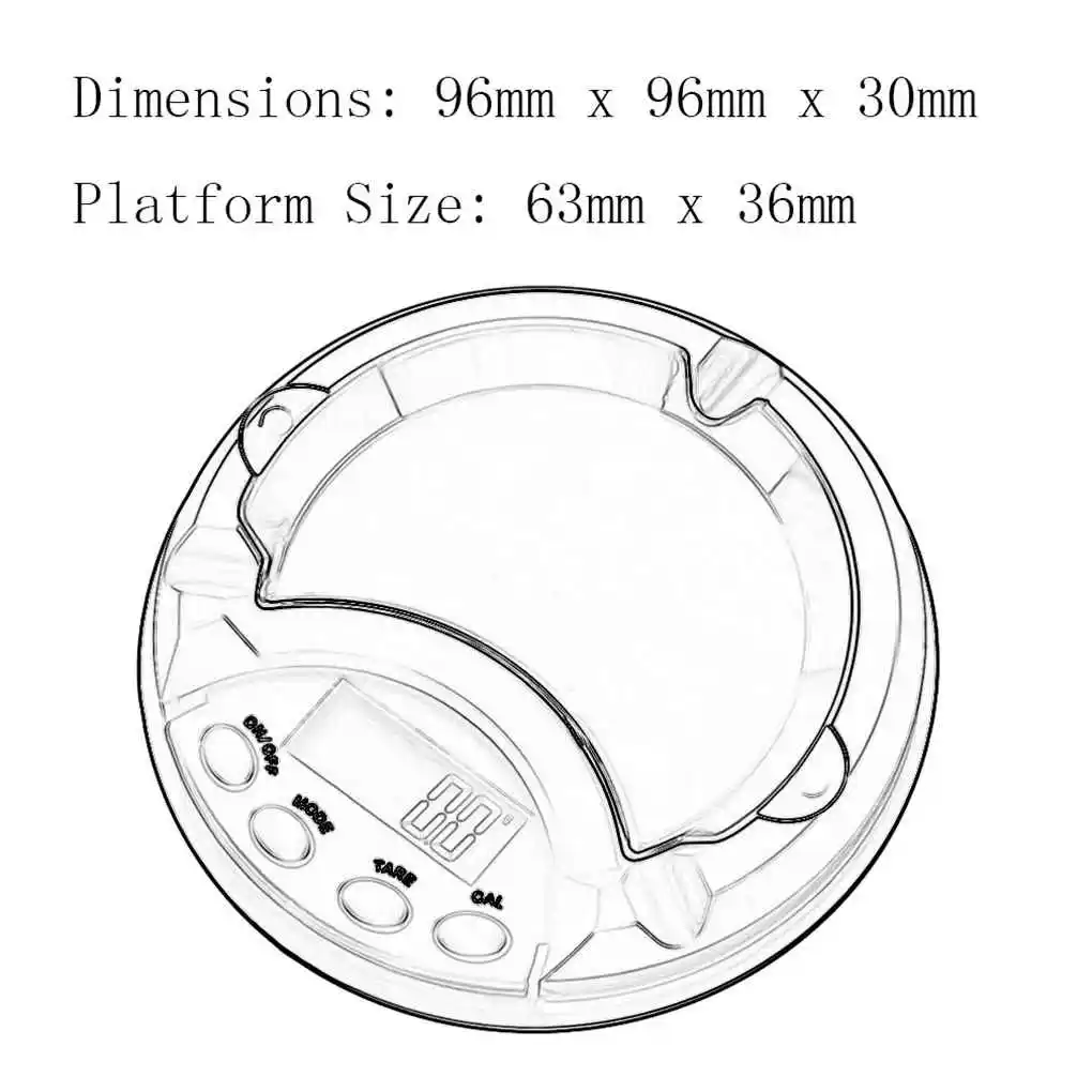 เครื่องชั่งพกพาขนาดเล็ก 0.01 กรัม สำหรับชั่งเครื่องประดับ อัตโนมัติ ปิดเครื่องเมื่อชั่งน้ำหนักเกิน  ชั่งอัญมณี หิน ยา สมุนไพร