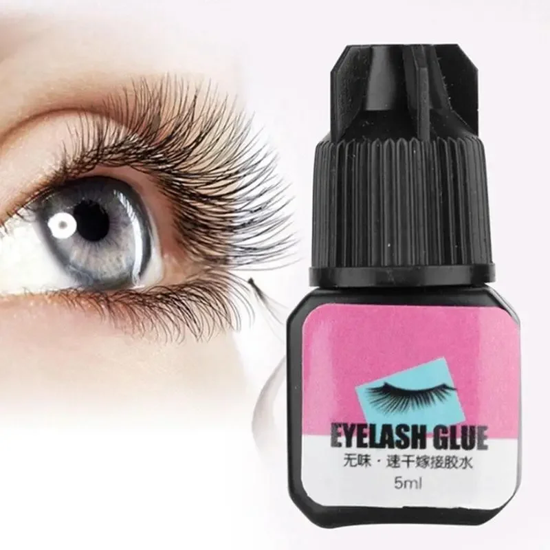 Waterproof Black Eyelashes Extension Glue Long Lasting Grafting Lashes Glue Quick Drying Adhesive Glue No Irritant Makeup Tools