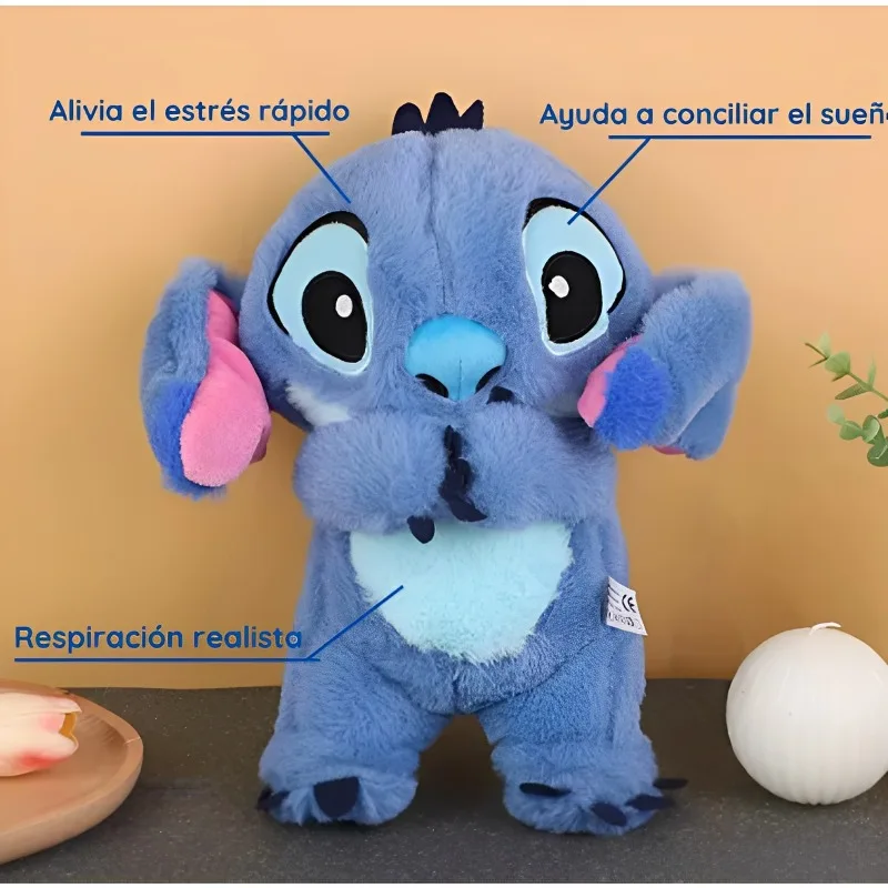 30 سنتيمتر Kawaii غرزة أفخم دمية رفيق النوم مع الصوت مهدئا الموسيقية المحمولة النوم لعبة ضوء دمية التنفس اللعب الهدايا