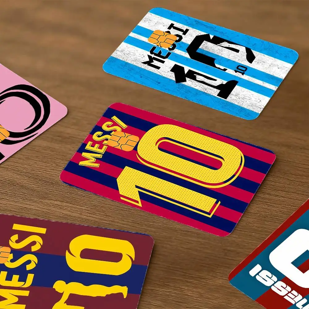 Football Player L-Lionel M-Messi-I Bank Card Sticker Film Skin Cover for Debit Credit Bank Card Ultra-Thin and Fade-Resistant