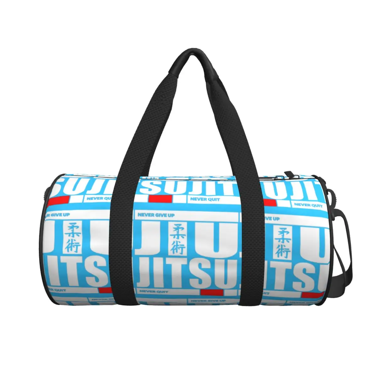 

Jiu Jitsu - Never Give Up Never Quit Large Duffle Gym Bag Multi-Functional Duffle Travel Bags Handbags Fitness bag