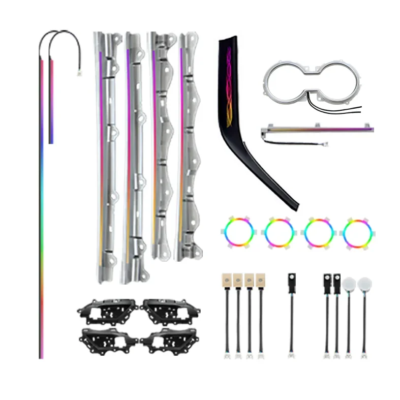 2018 for Toyota for Camry 2023 LED Interior Auto Lighting Upgrade Magic Color Symphony with Colorful Ambient Light Illumination！