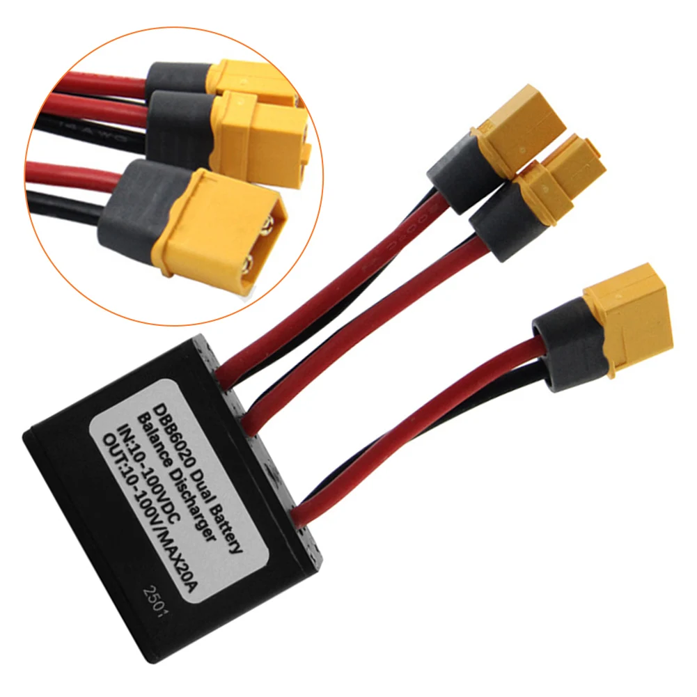 

1 шт., параллельный модуль с двумя батареями, 10-100 В, 20 А, двойной баланс батареи, разрядник, аксессуары для модификации литиевой батареи велосипеда